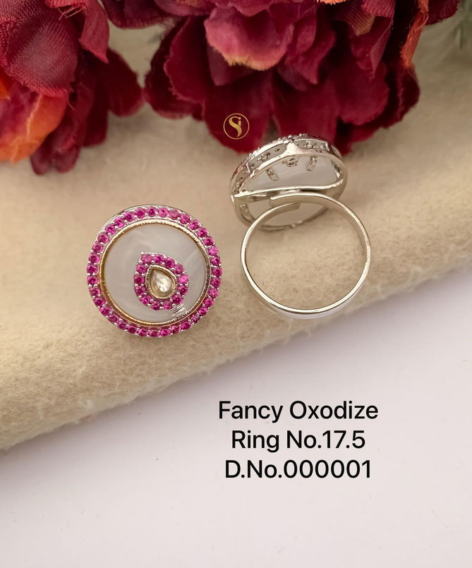 3 Fancy Designer Oxidized Ring Wholesale Shop In SUrat
